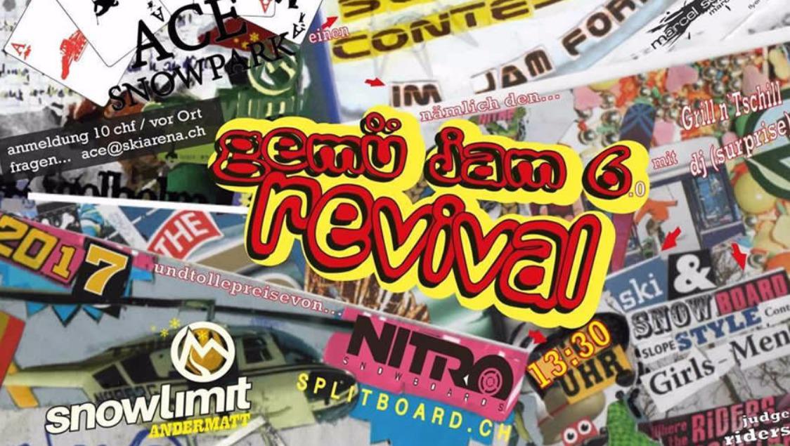Gemü Jam 6 Revival in der SkiArena Andermatt-Sedrun