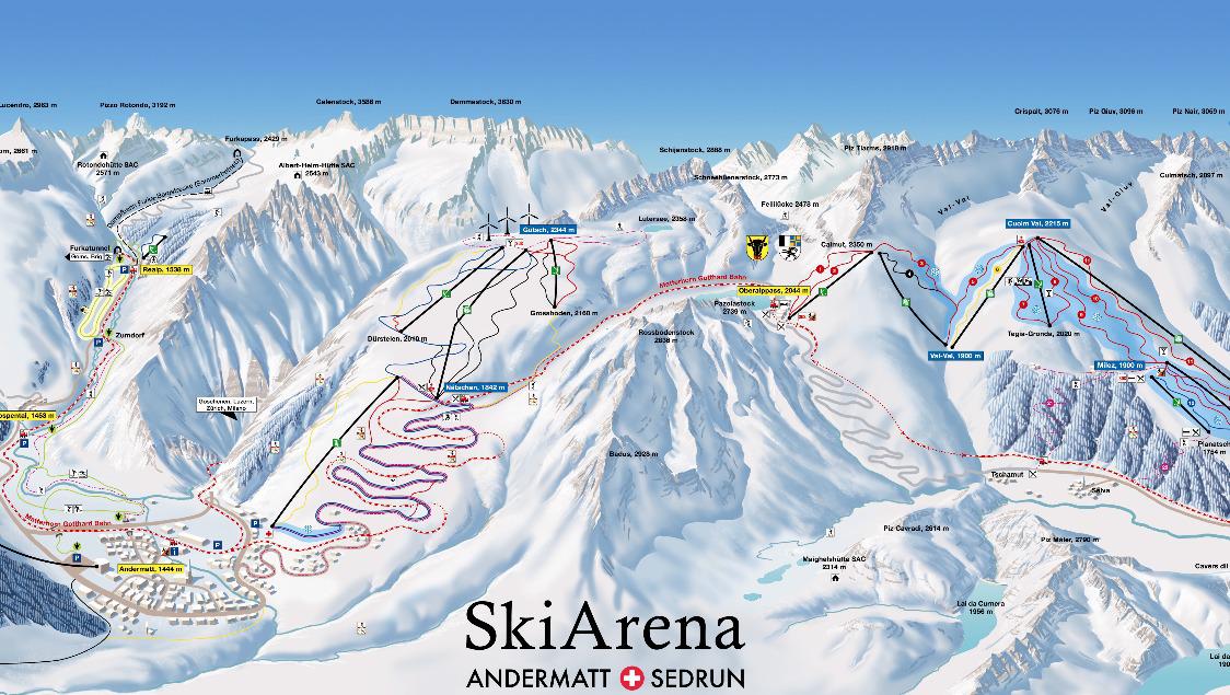 Skikarte als Offline PDF