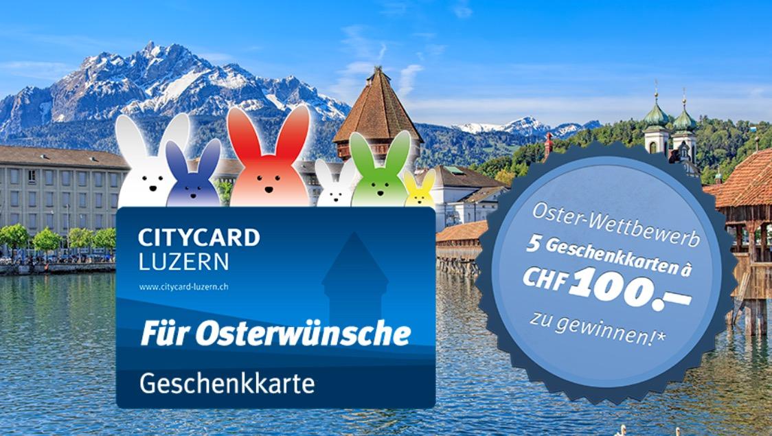 Osterwettbewerb: 5 Geschenkkarten à CHF 100.– zu gewinnen!