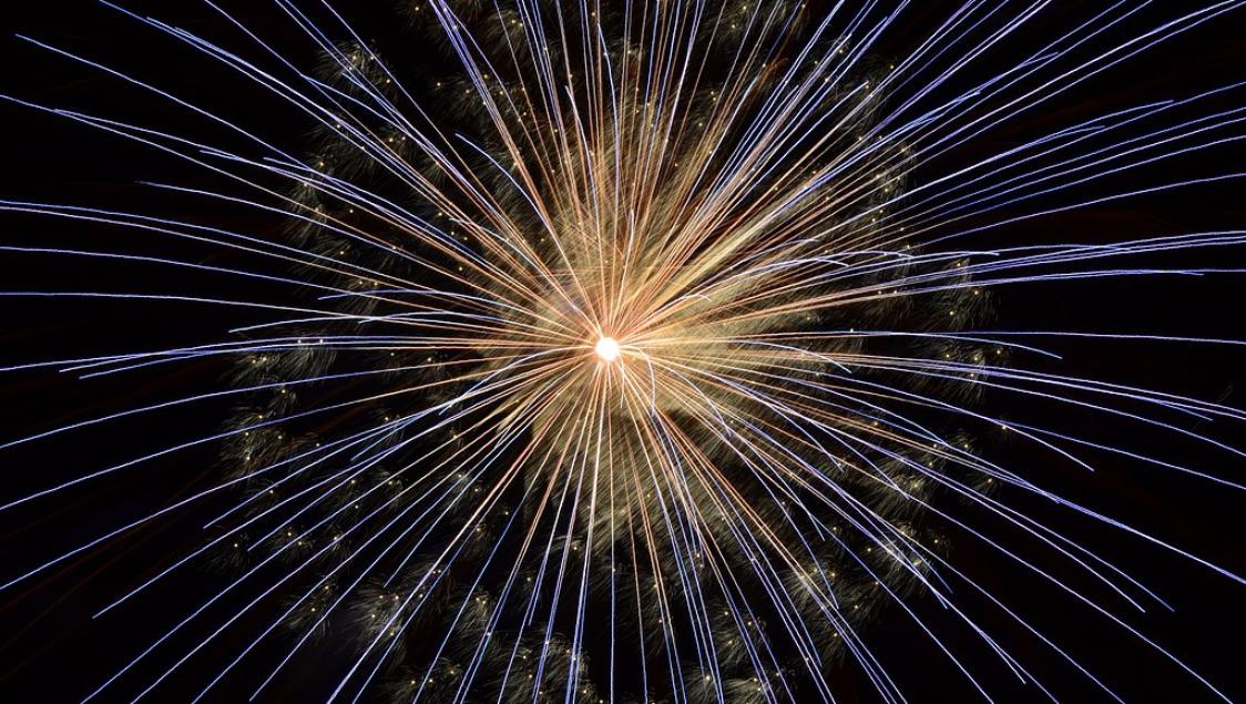 Abbrennen von Feuerwerk an Silvester 2017